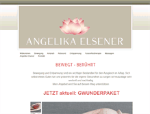Tablet Screenshot of angelika-elsener.ch